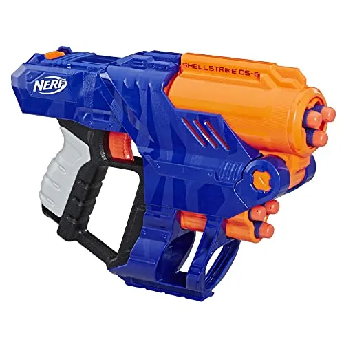 Nerf N-Strike Elite Shellstrike DS-6 Abschussgerät + Magazin, Pfeile