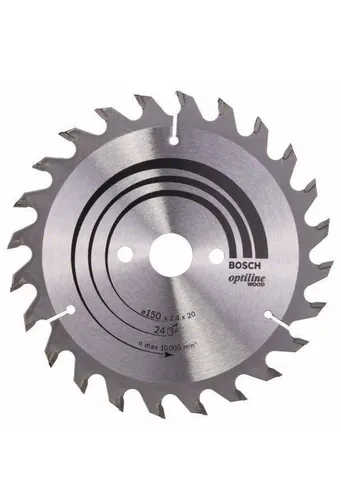 Bosch Kreissägeblatt Optiline Wood, 150 x 20/16 x 2,4 mm, 24 Zähne
