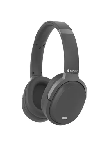 DENVER BTN-210B Bluetooth Kopfhörer - Kabelloses Bluetooth-Headset mit aktivem Noise Cancelling (-25dB) und freisprechfunktion – ideal für ungestörtes Hören und Telefonate.