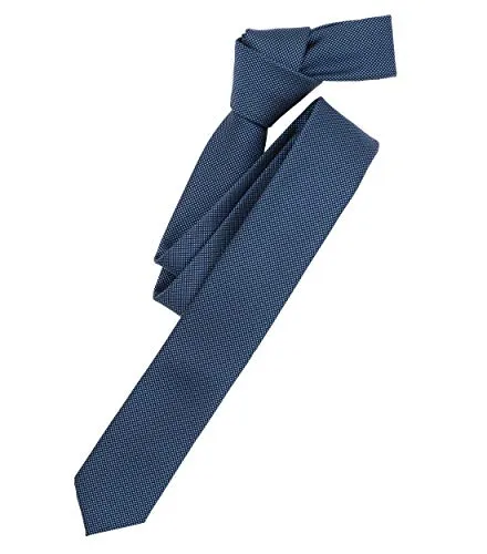 Venti Krawatte gemustert mittleres Dunkelblau Einheitsgröße - Elegante Krawatte aus Seide und strapazierfähiger Kunstfaser. Mit schmalem Design (ca. 5 cm) und modischem Strukturmuster ist sie vielseitig kombinierbar und verleiht jedem Outfit das gewisse Etwas.