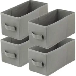 Storage Box  Faltbare Aufbewahrung Boxen 15 X 31 X 15 Cm  Dunkelgrau  4 Stück