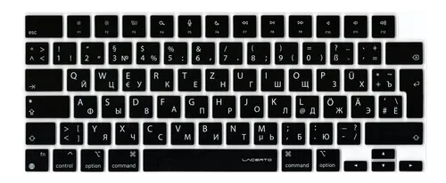 Russisch-Deutsche Silikon Abdeckung für MacBook Pro 14/16 M1/M2/M3, Air 13/15 M2