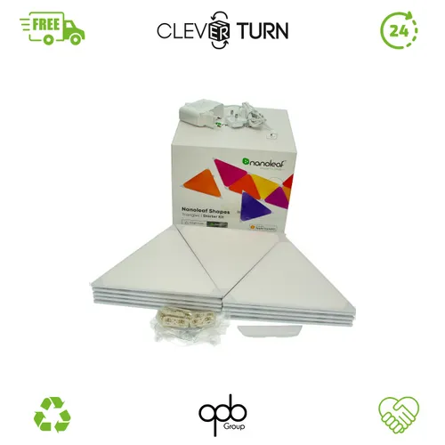 NANOLEAF Shapes Triangles Starter Kit - 15PK - Multicolor LED-Lampen für kreatives Lichtdesign, energieeffizient und individuell anpassbar für stimmungsvolle Beleuchtung in jedem Raum.