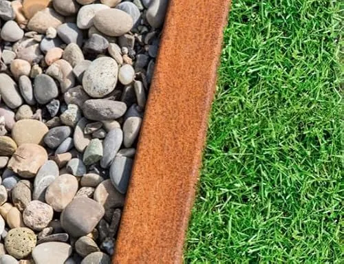 Produktbild Wovar Cortenstahl Bordsteinkante 100,0 x 5,2 x 6,0 cm - Pro Stück