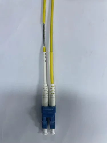 helos LWL Duplex Patchkabel, LC/LC, 9/125 µm, stahlarmiert, 18m