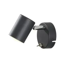 Paul Neuhaus Wandstrahler  1-flammig  schwarz   , schwarz , Maße (cm): B: 9 H: 11,5 T: 12.0