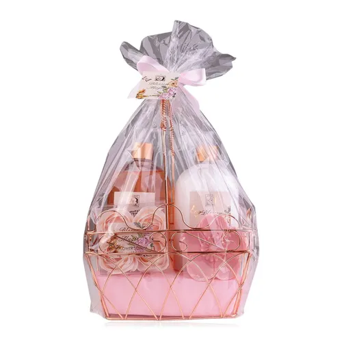 Accentra Geschenkset Blütenzauber Maracuja & Grapefruit im Drahtkorb