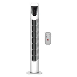 Leiser Turmventilator mit Fernbedienung und 3 Geschwindigkeitsstufen - Kompakter Standventilator mit 7,5H Timer und oszillierender Funktion. Ideal für Schlafzimmer und Wohnzimmer, sorgt für angenehme Luftzirkulation ohne störenden Lärm.