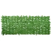 vidaXL Balkon Sichtschutz mit Grünen Blättern