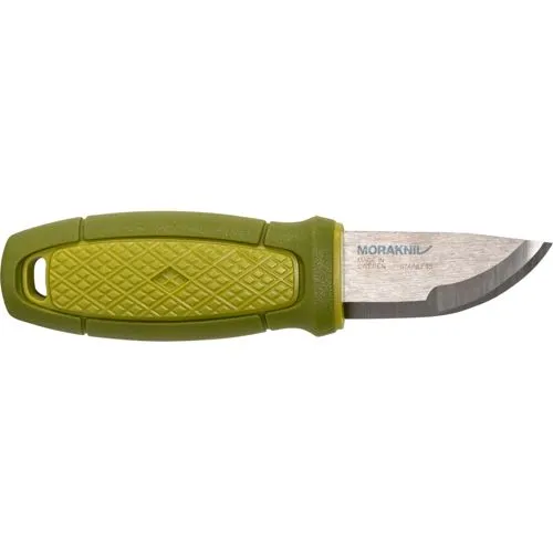 Morakniv Jagdmesser Eldris 12651 - Taschenmesser mit 5,9 cm Droppoint-Klinge aus rostfreiem Sandvik-Stahl, ideal für Outdoor- und Survival-Einsätze. Ergonomischer Griff und sicherer Kunststoffköcher für optimale Handhabung.