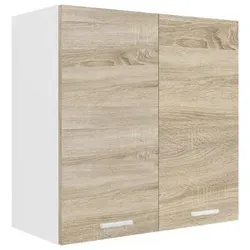 VCM Küchenschrank hängend – Eleganter Hängeschrank mit zwei Fächern - Küchenhängeschrank mit zwei eleganten Drehtüren und einem Fachboden, ideal für platzsparende Aufbewahrung in der Küche (Maße: H. 60 x B. 60 x T. 31 cm).