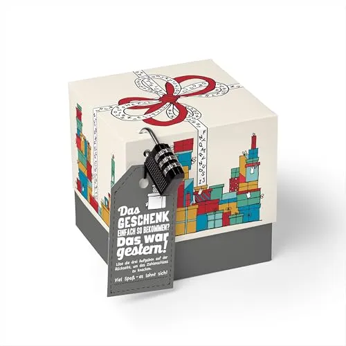 Produktbild SURPRISA Geschenkbox, Rätselbox Geldgeschenke Verpackung, Geburtstagsgeschenk für Frauen, Geschenkrätsel