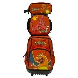POKÉMON Kinderrucksack Schul Trolley Set 3-teilig für Kinder
