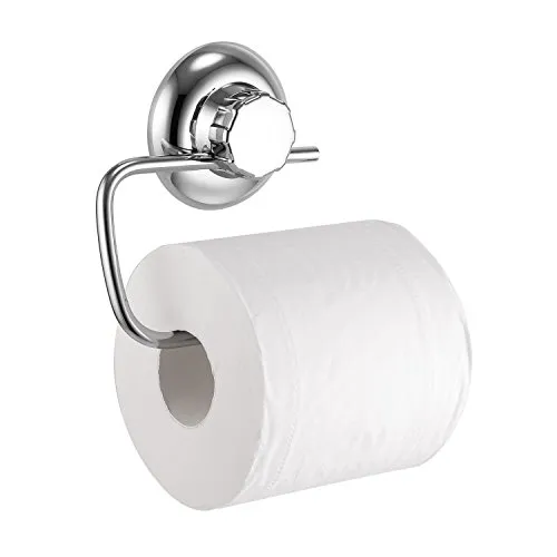 MaxHold Saugschraube Toilettenpapierhalter,Befestigen ohne bohren - Edelstahl rostet nicht - Küchen & Badezimmer Aufbewahrung