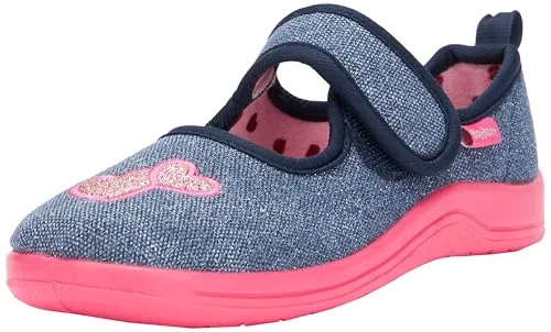 Playshoes Unisex Kinder Hausschuhe, Herz, 20/21 EU