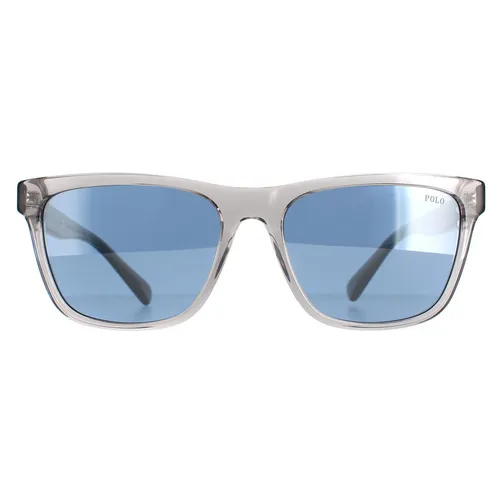 Polo Ralph Lauren Sonnenbrille PH4167 51111U Transparent Grau Blau Silber