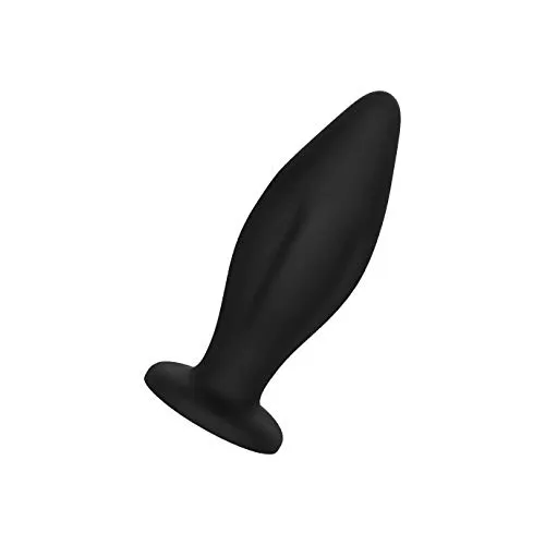 EIS Sinnlicher Analplug mit Struktur | Analdildo mit Saugfuß | Hautfreundliches Silikon | Gerade Konische Form | Stimulation | Einfach zu Reinigen | 18 cm
