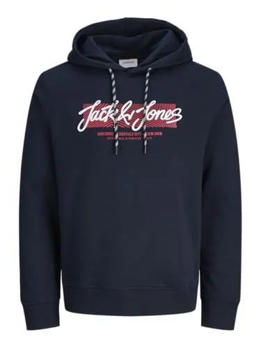 JACK & JONES Jjurban Sweat Hood – Bequemer Kapuzenpullover - Stylisches Sweatshirt von Jack & Jones für Erwachsene. Normal geschnitten mit Kapuze und langen Ärmeln, ideal für lässige Outfits und jeden Tag.