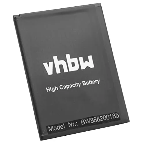 vhbw Akku kompatibel mit Wiko Robby, Harry, Lenny 4, Lenny 4 Plus Handy Smartphone Telefon (2500 mAh, 3,8 V, Li-Ion)