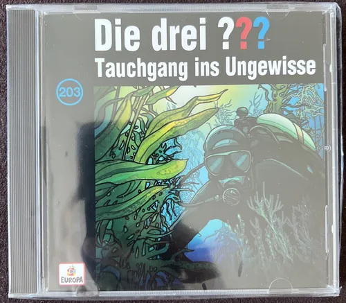 CD - Die drei ??? Fragezeichen - 203 - Tauchgang Ins Ungewisse - Neu