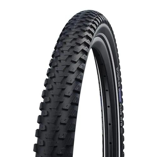Schwalbe Drahtreifen Marathon Plus MTB HS 468 27,5x2,60 - Fahrradreifen mit unplattbar-Technologie für maximalen Pannenschutz und hohe Sichtbarkeit durch Reflexstreifen. Ideal für schnelle E-Bikes und verschiedene MTB-Größen.