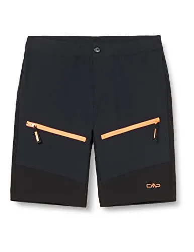 CMP KID Bermuda antracite (U423) 140 - Kids' Outdoor Shorts & 3/4 Hosen, ideal für Trekking mit atmungsaktivem 4-Way-Stretch-Funktionsgewebe und UV-Schutz, perfekt für aktive Kinder.