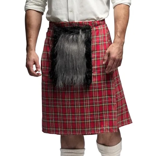 Boland - Schottenrock für Erwachsene, Kilt für Faschingskostüme, Mottoparty, Halloween oder Karneval, schottische Tracht