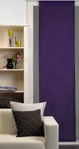 Haus und Deko Schiebegardine Schiebegardine lichtdurchlässig 60x245 cm Flächenvorhang Vorhang Gardi (1 St), Paneelwagen, halbtransparent, Polyester