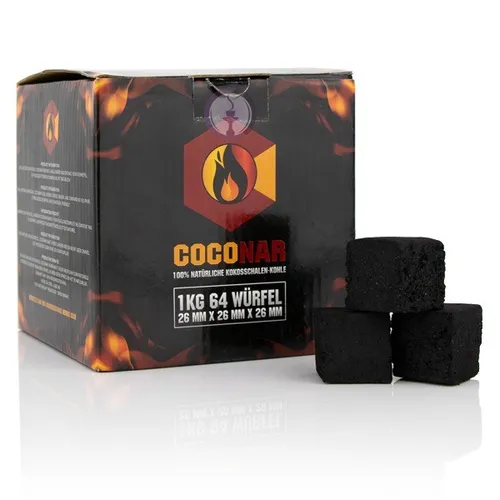 Coconar´s Premium Shisha Kohle Wasserpfeife Natur Shishakohle Naturkohle 1 kg