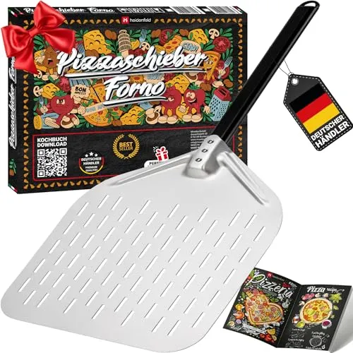 Heidenfeld Premium Pizzaschieber Forno | Pizzaschaufel perforiert