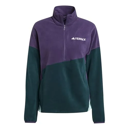 adidas Damen Terrex Multi Climawarm Fleece Anorak in lila von adidas