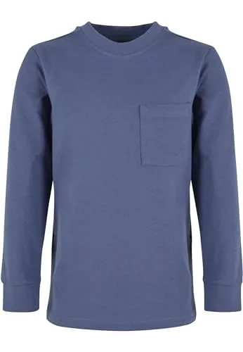 Urban Classics Kinder Sweatshirt Boys Heavy Oversized Pocket Longsleeve, Langarmshirt für Jungen, erhältlich in vielen Farben, Größen 110/116-158/164