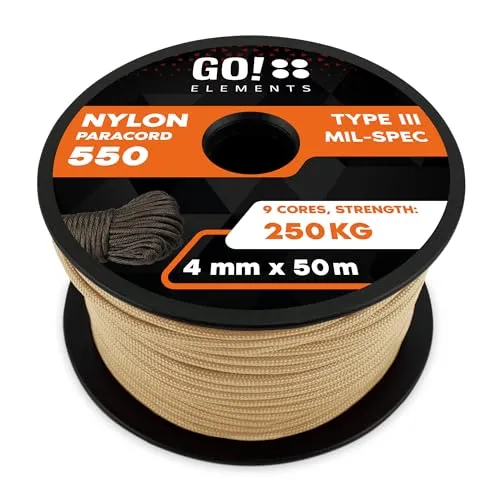 Paracord 550 Typ III | ø 4mm von GO!elements