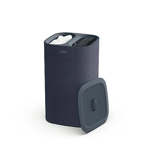 Joseph Joseph Wäschekorb Tota, schwarz/blau in schwarz von Joseph Joseph