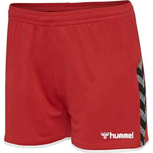 hummel Damen Shorts Hmlauthentic Poly Shorts Woman, True Red, M, 204926-3062-M