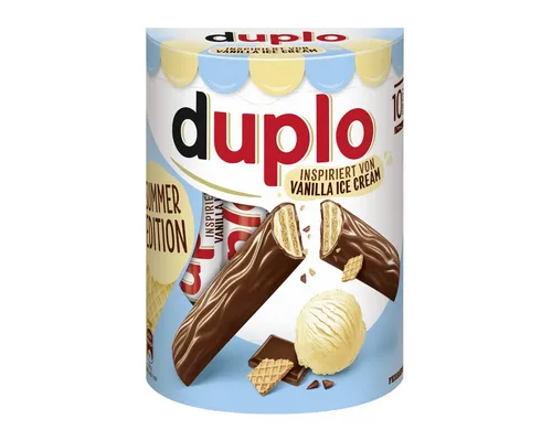 Ferrero Duplo Vanilla Ice Cream Riegel, 10er Packung