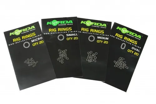 Korda Rig Ring Rund X Small 20 Stk. in schwarz von Korda