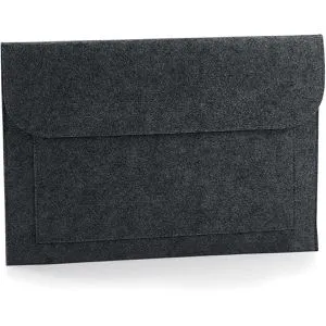 BagBase Laptophülle BG726, bis 15,6 Zoll, Filz, dunkelgrau
