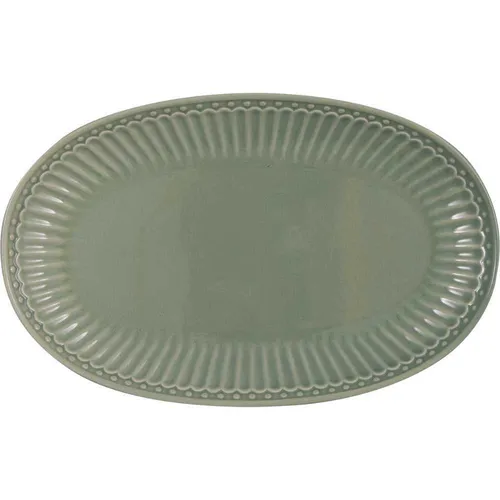 Greengate Plätzchenteller ALICE DUSTY GREEN Grün Everyday Geschirr Kuchenteller