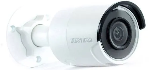 Inkovideo V-200-8MW LAN IP Überwachungskamera 4K - Überwachungskamera mit 8 Megapixeln für Innen- und Außenbereiche, bietet 4K Videoqualität und PoE für einfache Installation. Fernzugriff über Internet möglich.