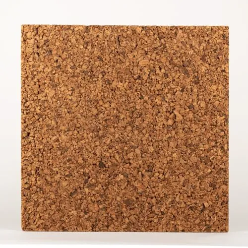 INNA-Glas Korkwand RATANA aus Presskork, braun, 50x50cm, Stärke 2cm - Naturkorkplatte