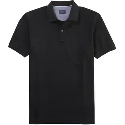 OLYMP Poloshirt Casual schwarz M - Herren-Shirt aus 100% Baumwolle im Piqué-Stil, ideal für einen lässigen Look. Pflegeleicht und bequem, perfekt für den Alltag.