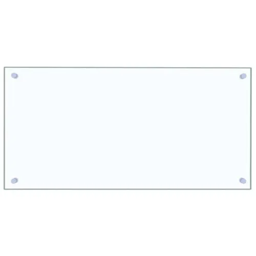 vidaXL Küchenrückwand Spritzschutz aus Hartglas 80x40cm in weiß von vidaXL
