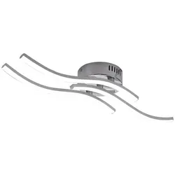 Deckenleuchte LED, intelligentes dreifarbiges Dimmlicht, gewelltes Bürolicht, 565 mm, geeignet für Wohnzimmer-Schlafzimmer-Licht, nordischer krea...