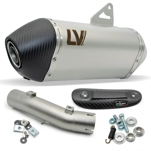 Endschalldämpfer LeoVince SLIP-ON SBK LV-14 Edelstahl Carbon Kappe mit Zulassung
