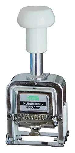 Automatischer Paginierstempel aus Metall und Kunststoff, 8 Stellen – 1 Stück