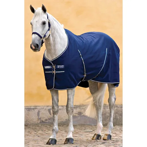 Horseware Rambo Stable Rug 200g - Navy, Größe: 155 cm / 6'9 - Reit- & Pferdebedarf, hochwertiger 200g Stallteppich für optimalen Komfort und Wärme bei kaltem Wetter.