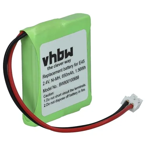 vhbw Akku Ersatz für Siemens V30145-K1310-X382, S30852-D1751-X1 für schnurlos Festnetz Telefon (650 mAh, 2,4 V, NiMH)