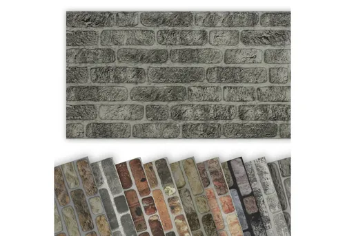 Hexim Wanddekoobjekt WP1006 (Wandverkleidung in Steinoptik EPS Styropor Paneele - 1000x500 mm 3D Paneele Wärmedämmung (0,5m² WP1006) Steintapete Dekoration Betonoptik)