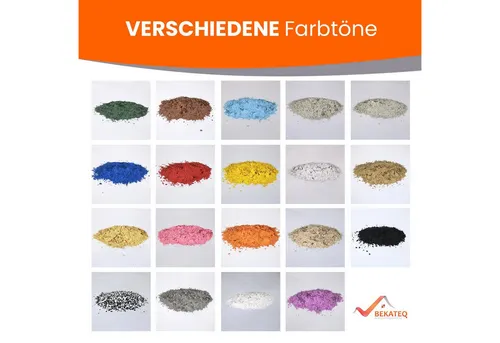 BEKATEQ Zementfarbe BK-130 Dekochips, Farbchips, Dekochips Farbflocken für Betonfarbe Bodenfarbe Garage